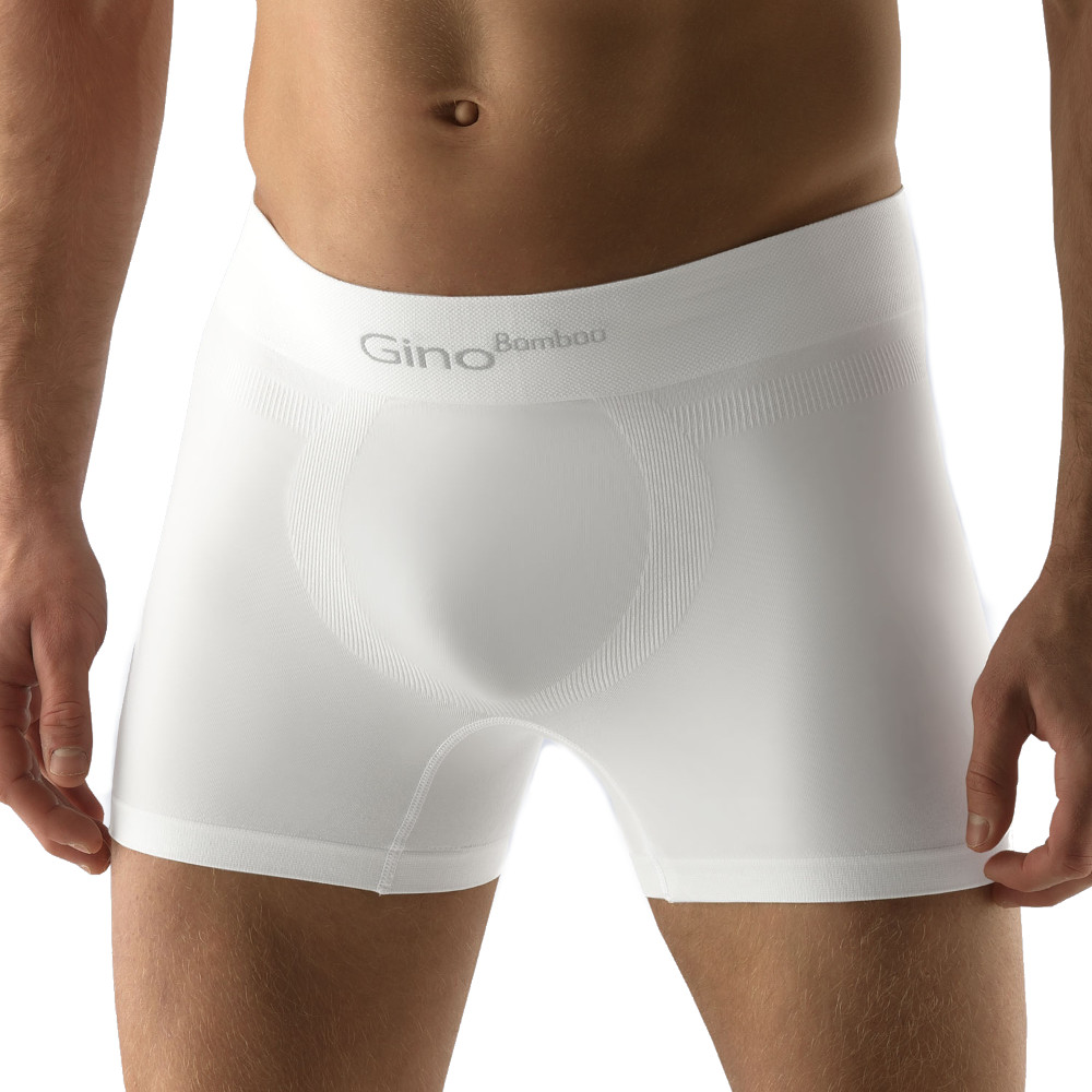 Boxerky s delší nohavičkou Bamboo PureLine  bílá  M/L - bílá