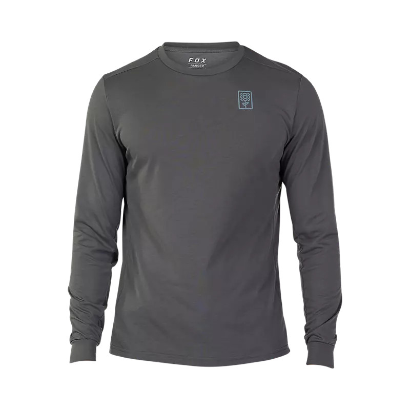 Levně Pánský cyklo dres FOX Ranger Drirelease LS Jersey Dark Shadow L