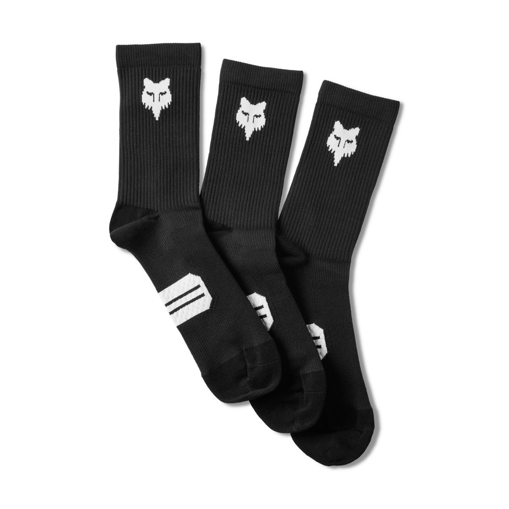 Cyklo ponožky FOX 6" Ranger Sock Prepack 3 páry  Black  L/XL (43-45) - Black