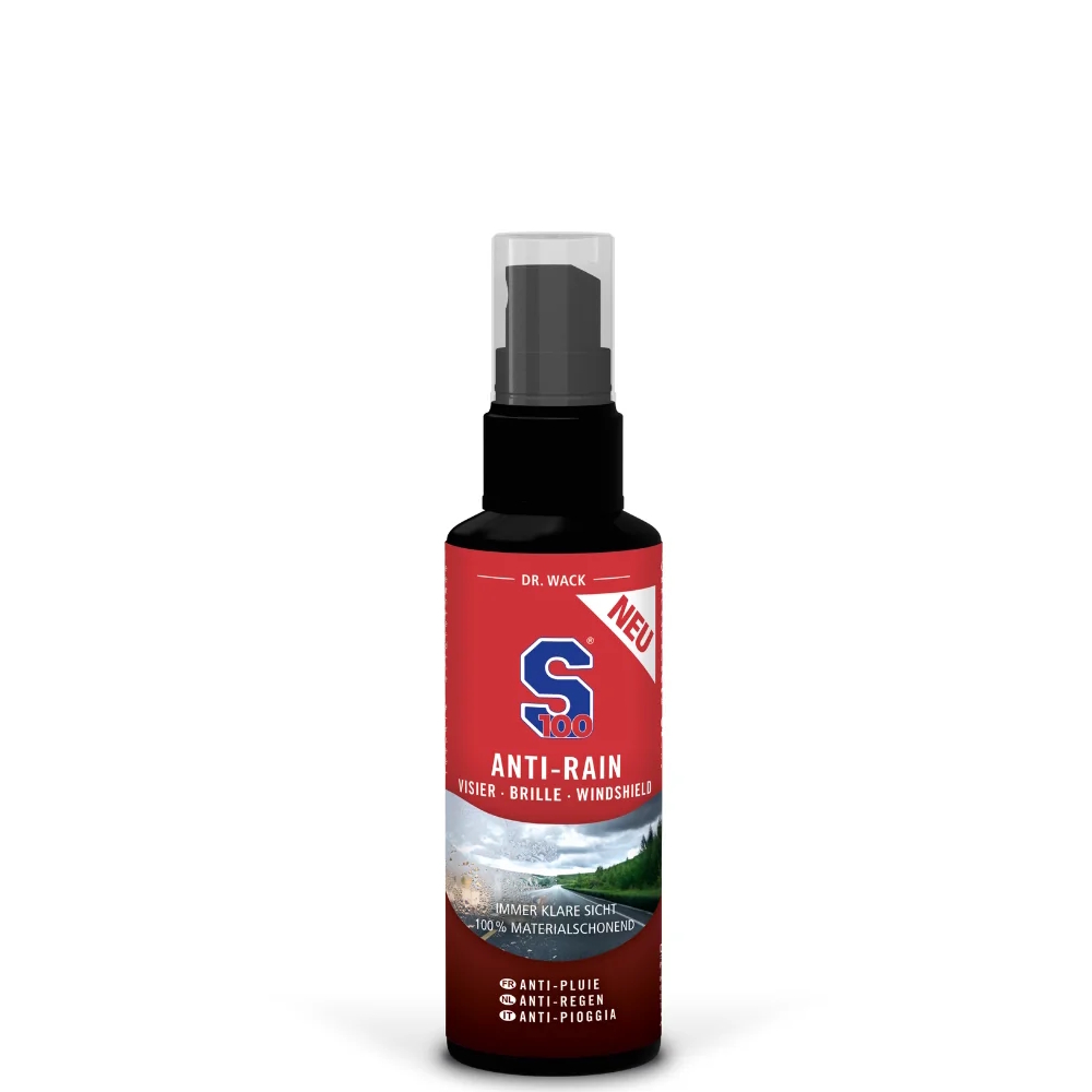 Přípravek na plexi S100 Anti-Rain 100 ml včetně utěrky z mikrovlákna