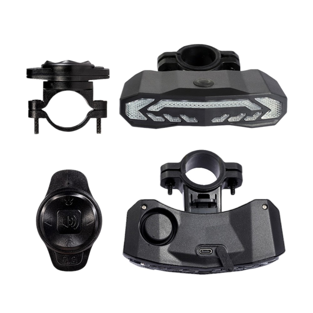 Zadní cyklo světlo s alarmem a blinkry inSPORTline Suryah - Obrázek 7