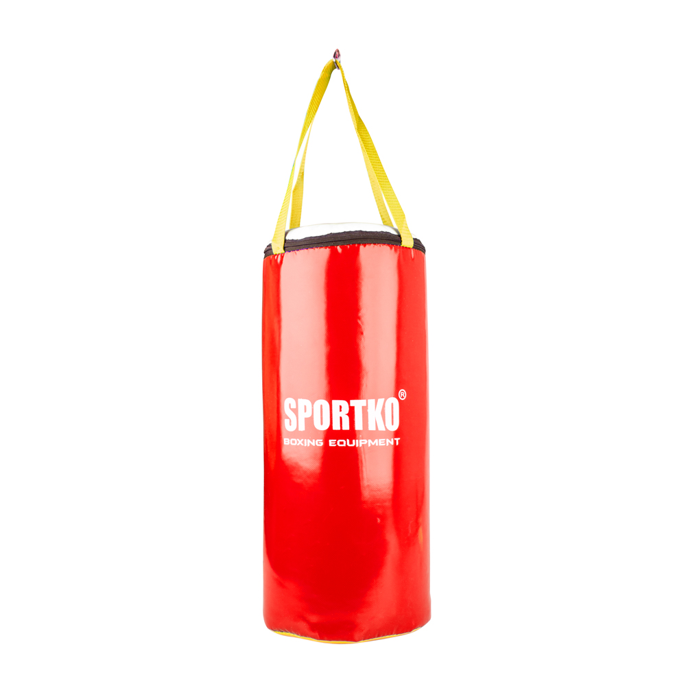 Dětský boxovací pytel SportKO MP9 24x50cm / 5kg  červená