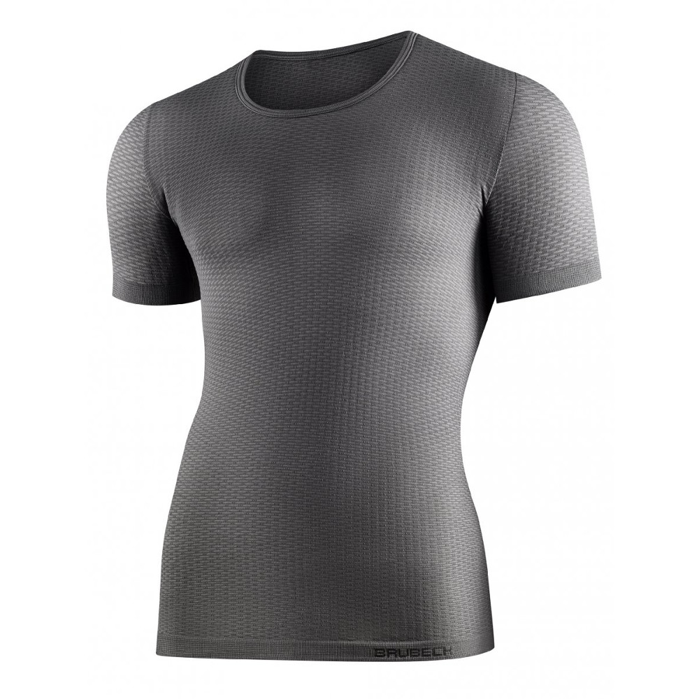 Unisex tričko Brubeck Multifunctional Base Layer s krátkým rukávem  Graphite  XXL