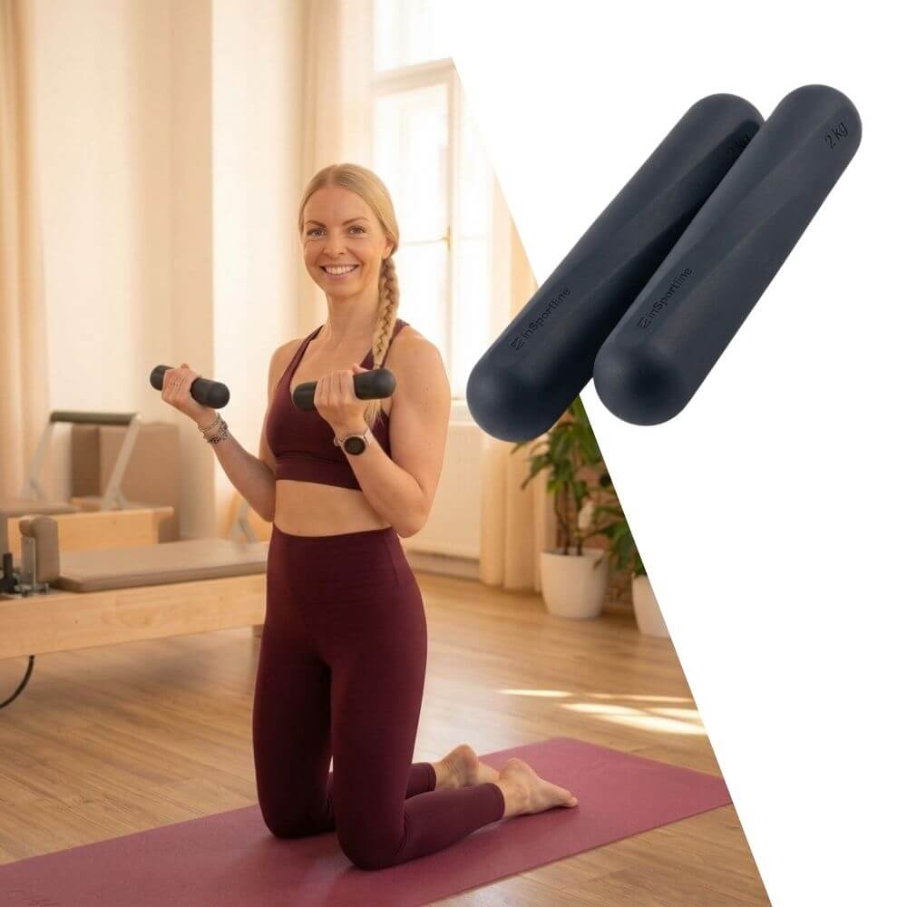 Silikonové činky na pilates inSPORTline Silada 2x2 kg