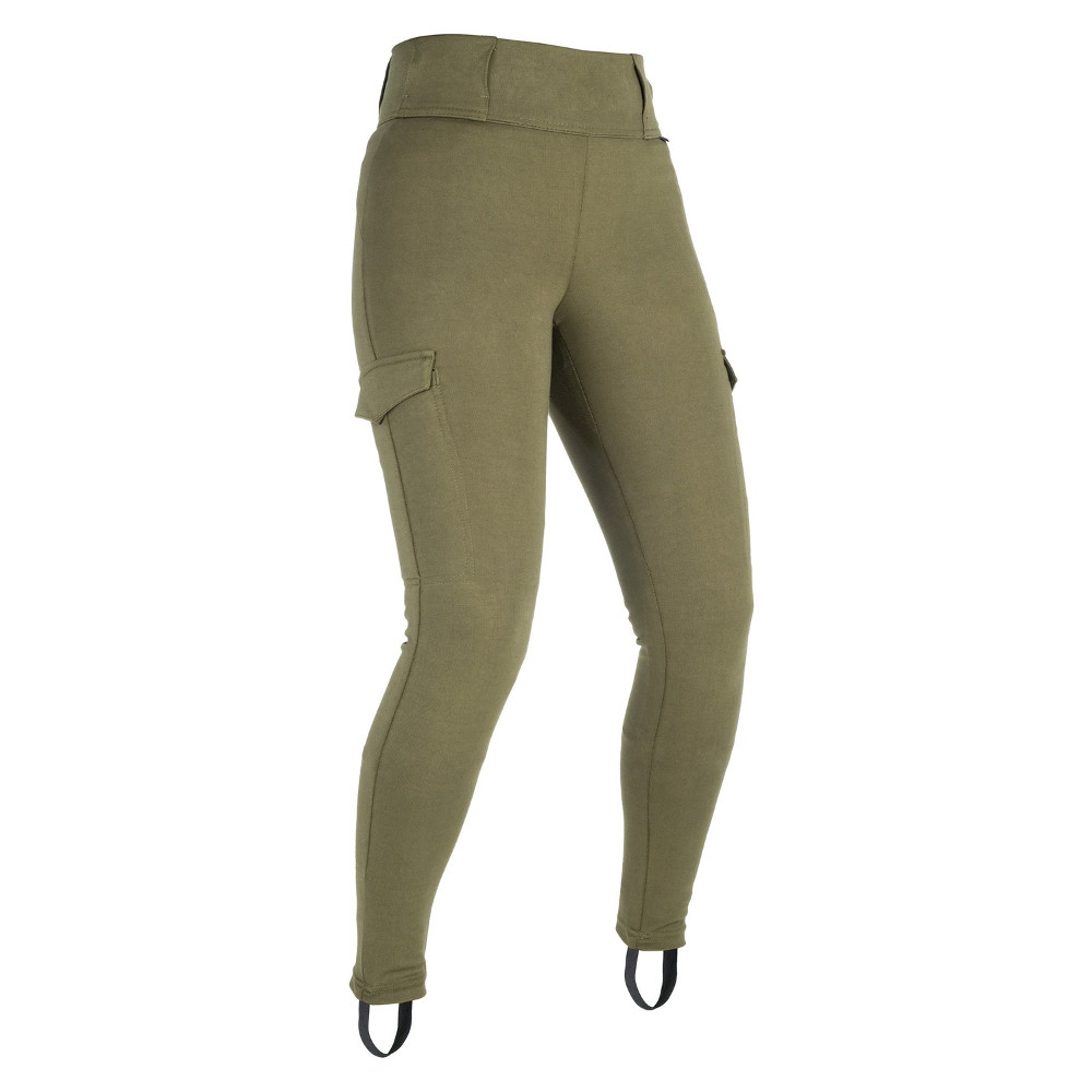 Dámské moto legíny Oxford Super Cargo khaki  18