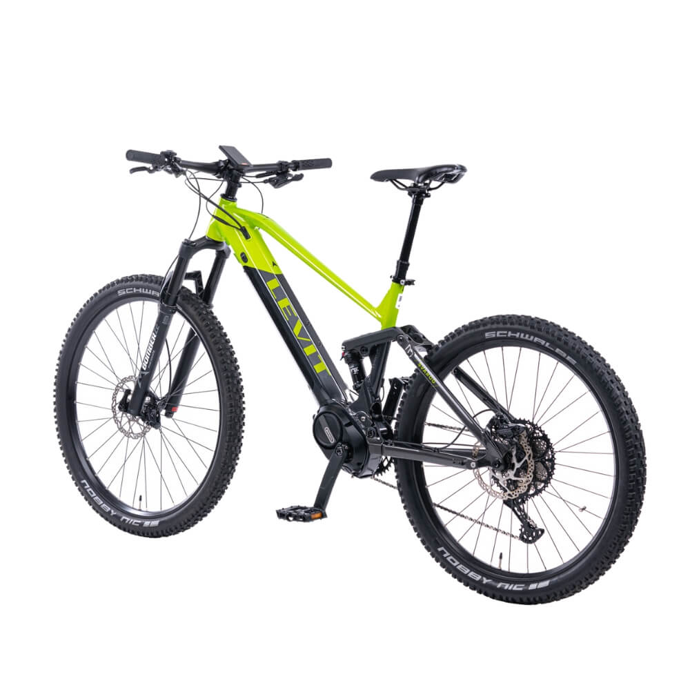Horské celoodpružené elektrokolo Levit Svarog BF Overstep 630 29"/27,5" L (18,5", 175-185 cm) Lime Black Pearl (obrázek 3)