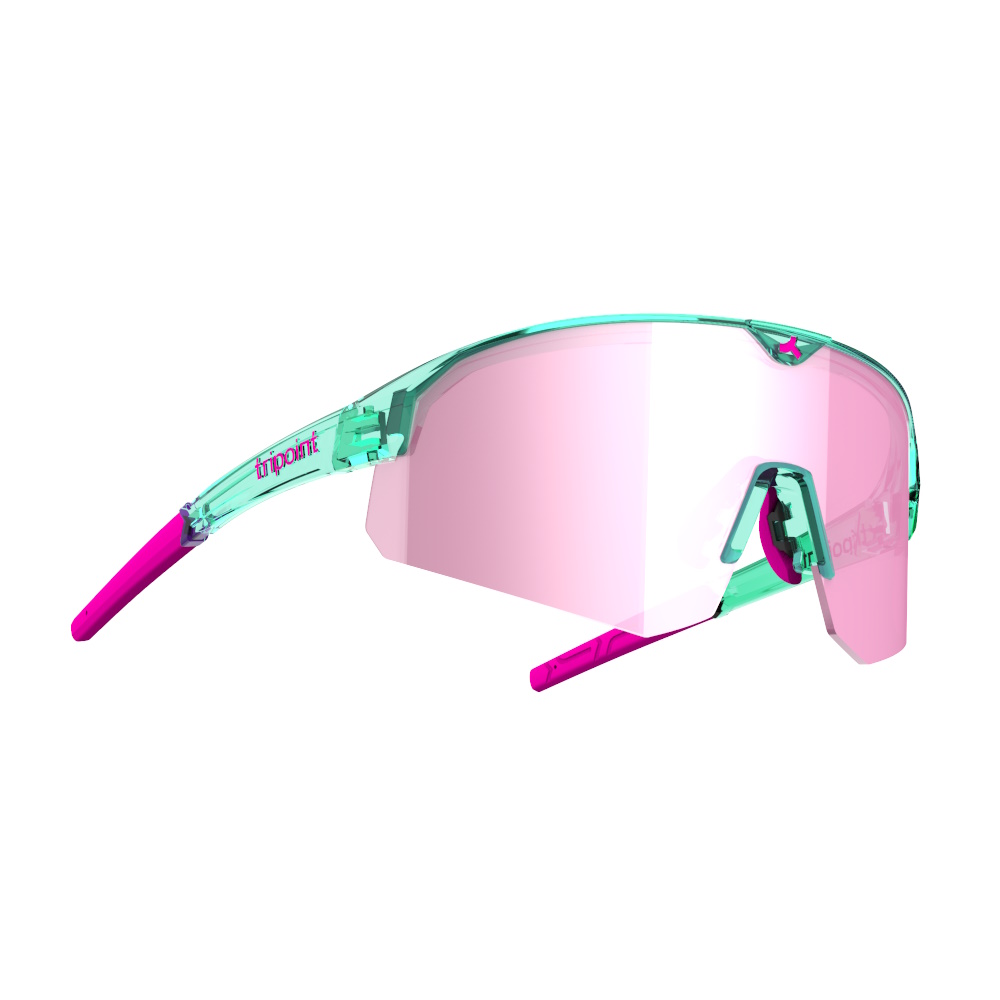 Sportovní sluneční brýle Tripoint Lake Victoria Small  Transparent Neon Turquoise Brown /w Pink Multi Cat.3