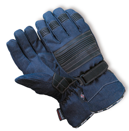 Levně Moto rukavice Denim TWG-00G52 modrá 4XL