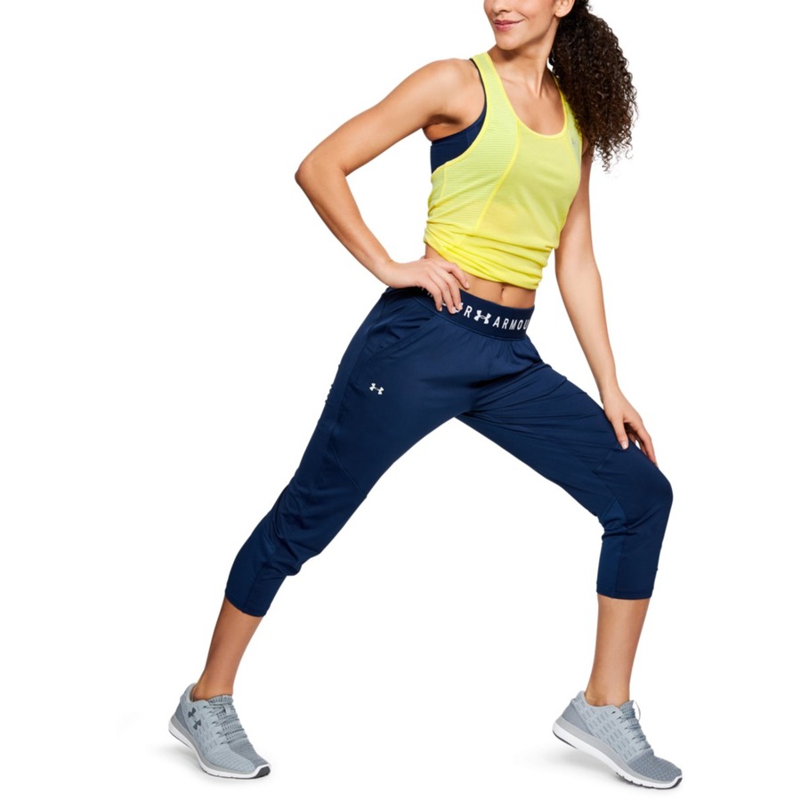Dámské tílko Under Armour Threadborne Fashion Tank Tokyo Lemon Full Heather XL (obrázek 8)