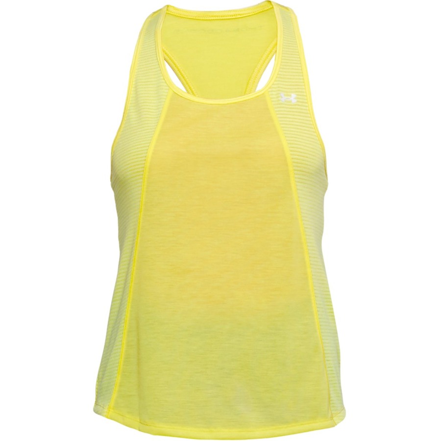 Dámské tílko Under Armour Threadborne Fashion Tank Tokyo Lemon Full Heather - XL