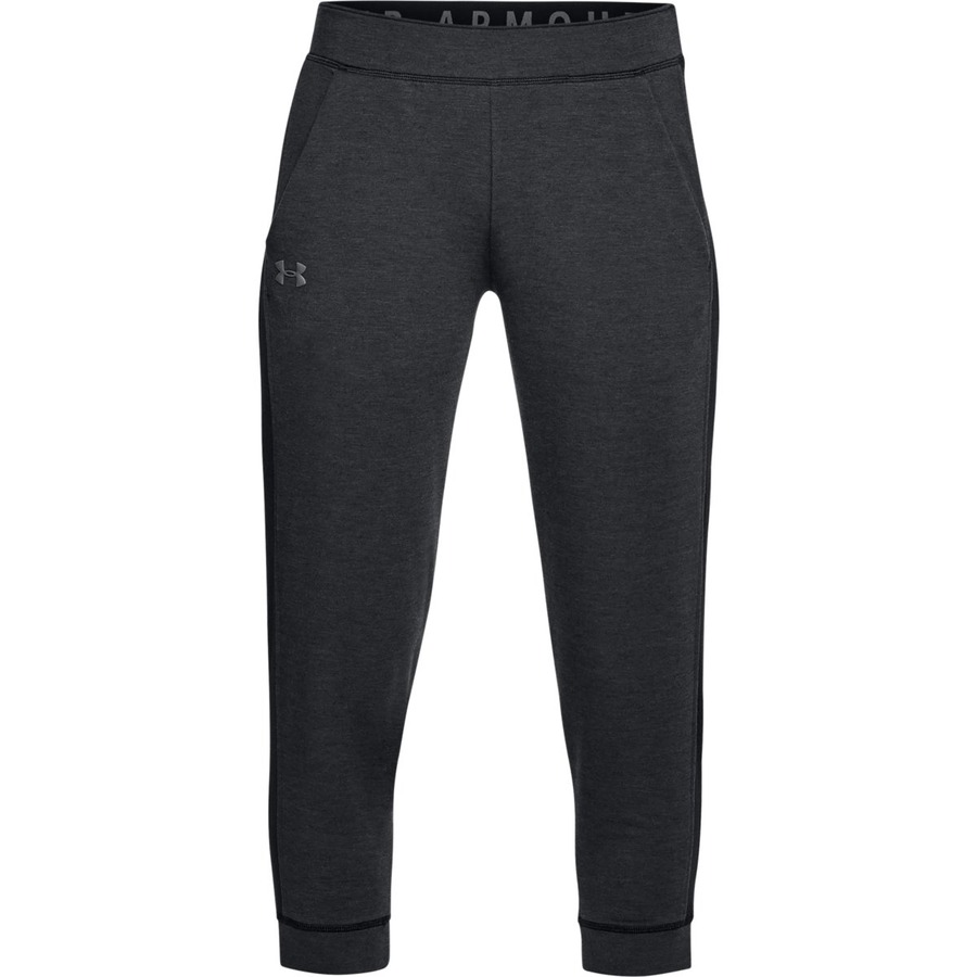 Dámské legíny Under Armour Featherweight Fleece Crop  Black  L