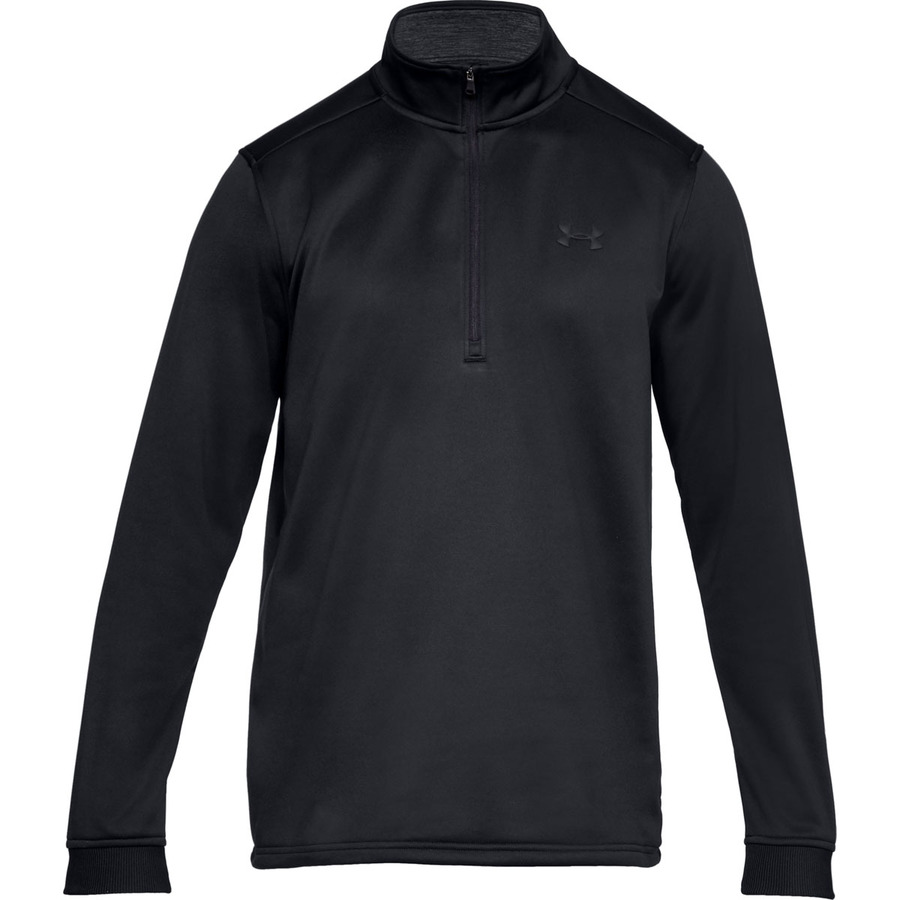 Pánská mikina Under Armour Armour Fleece 1/2 Zip Black/Black - XL