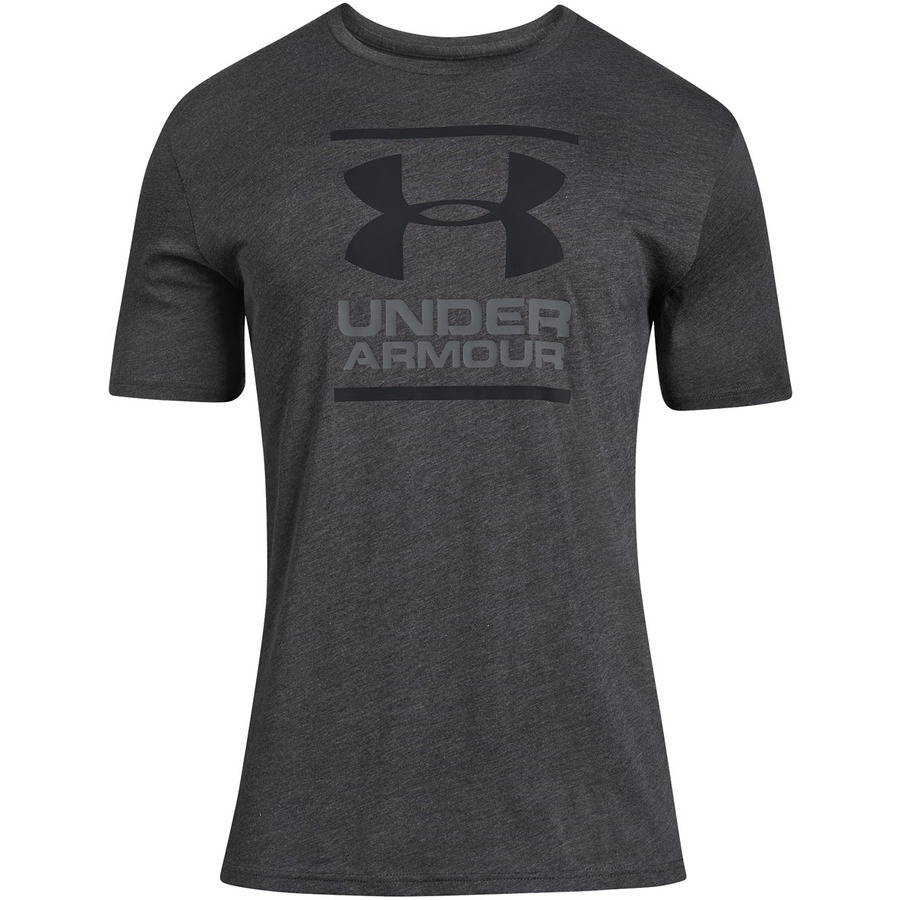 Pánské triko Under Armour GL Foundation SS T Charcoal Medium Heather/Graphite/Black - S