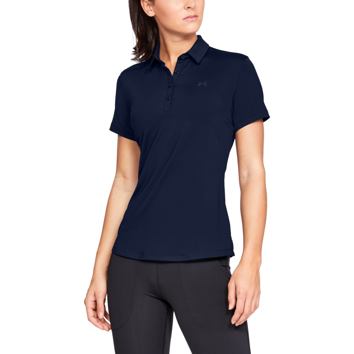 Dámské triko s límečkem Under Armour Zinger Short Sleeve Polo Academy - S