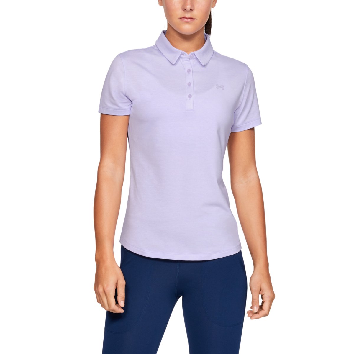 Levně Dámské triko s límečkem Under Armour Zinger Short Sleeve Polo Salt Purple M