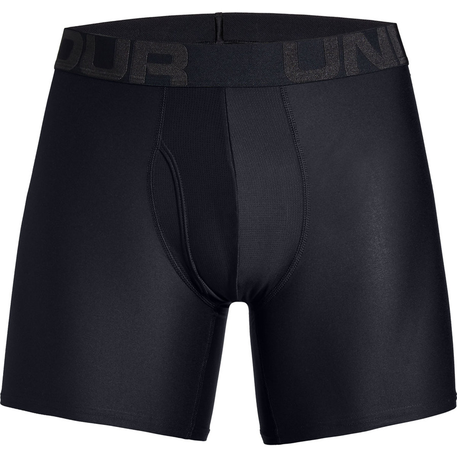 Pánské boxerky Under Armour Tech 6in 2 Pack  S  Black - Black