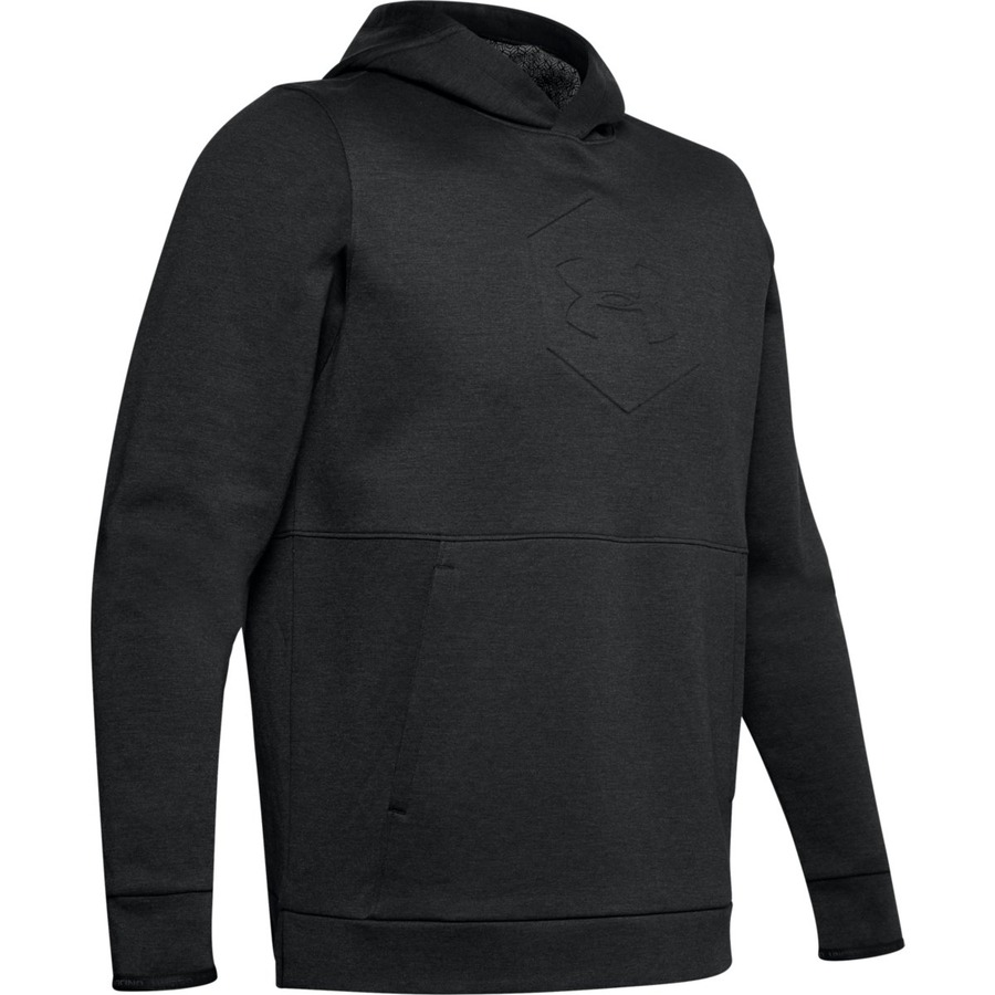 Pánská mikina Under Armour Athlete Recovery Fleece Graphic Hoodie Black - XL