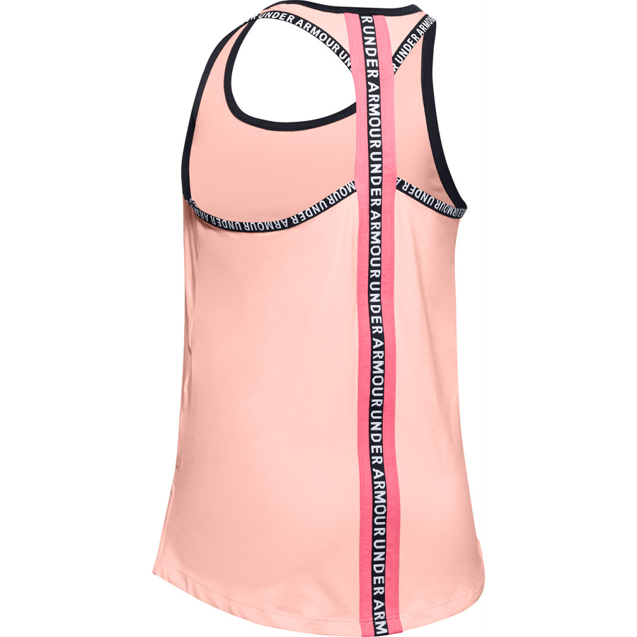 Dívčí triko Under Armour Knockout Tank Peach Frost YL - Obrázek 2