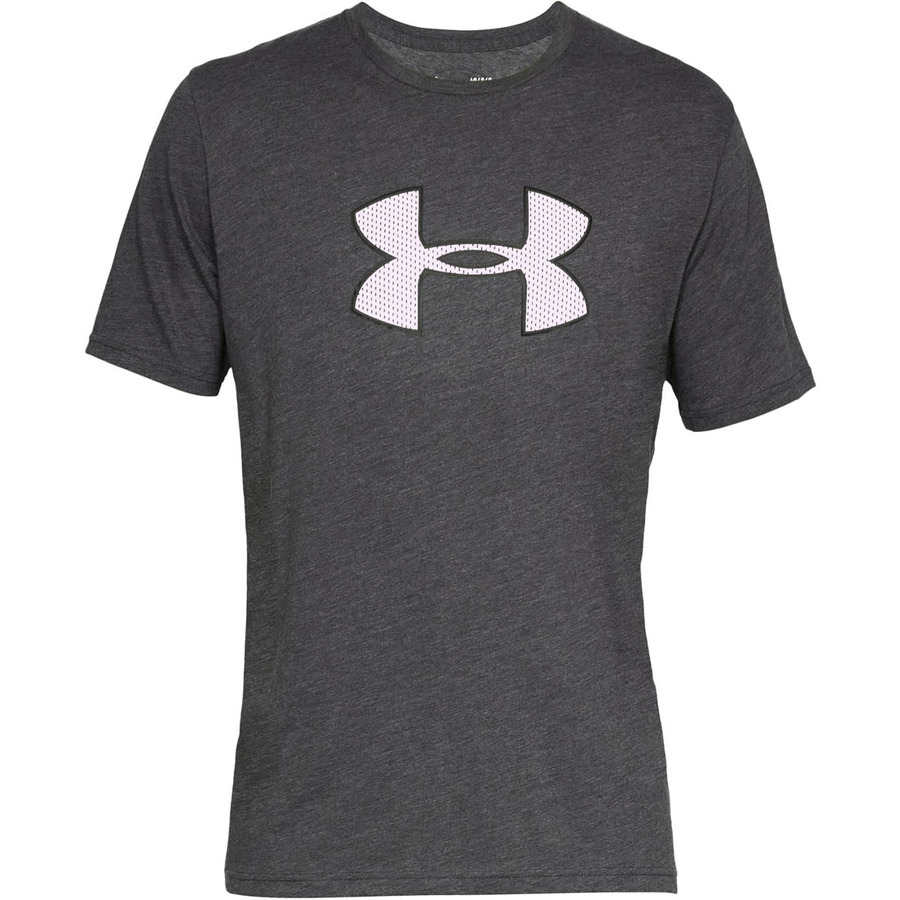 Levně Pánské triko Under Armour Big Logo SS Charcoal Medium Heather S