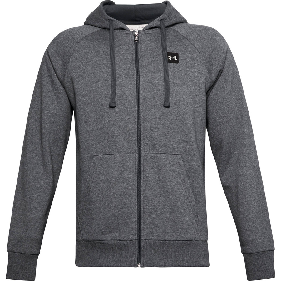 Pánská mikina Under Armour Rival Fleece FZ Hoodie Pitch Gray Light Heather - S