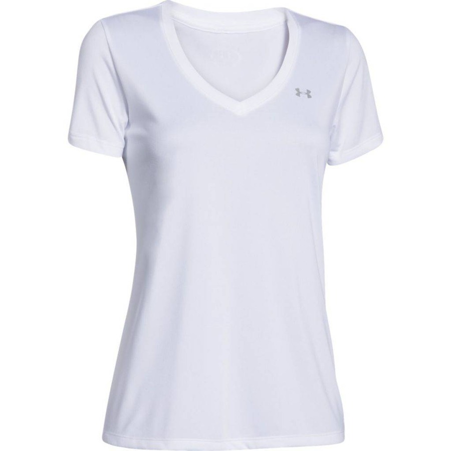 Dámské triko Under Armour Tech SSV - Solid White - L