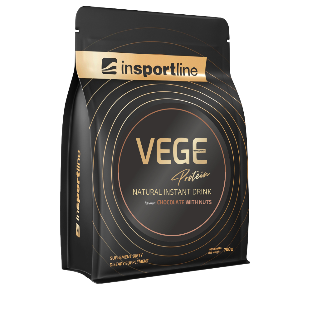 Protein inSPORTline VEGE 700g čokoláda s ořechy