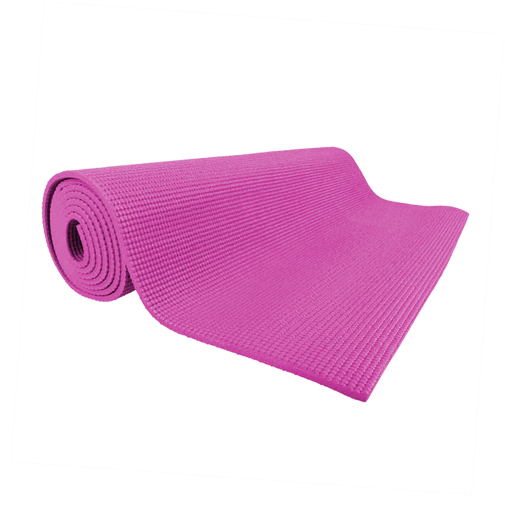 Levně Karimatka inSPORTline Yoga 173x60x0,5 cm růžová