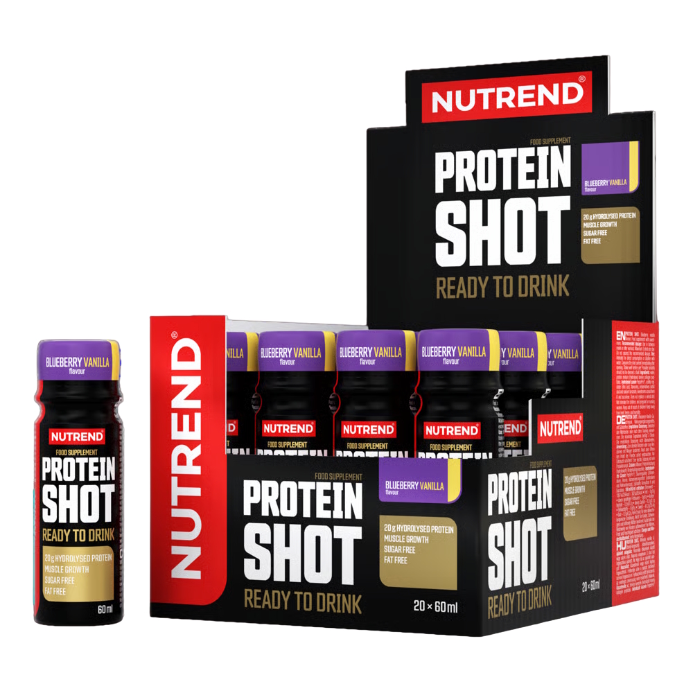 Hydrolyzovaný protein v shotu Nutrend Protein Shot 20x60ml blueberry vanilla
