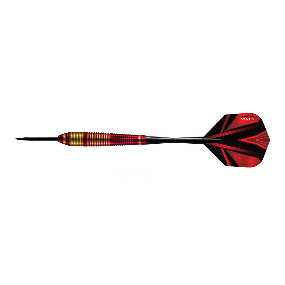 Šipky Harrows Vivid Steel 3ks  Red  22g R