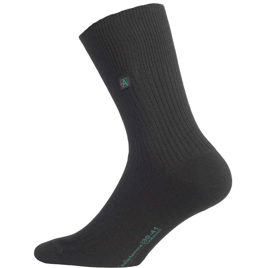 Dámské ponožky ASSISTANCE W84.0A6 bez elastanu černá - XS (33-35)