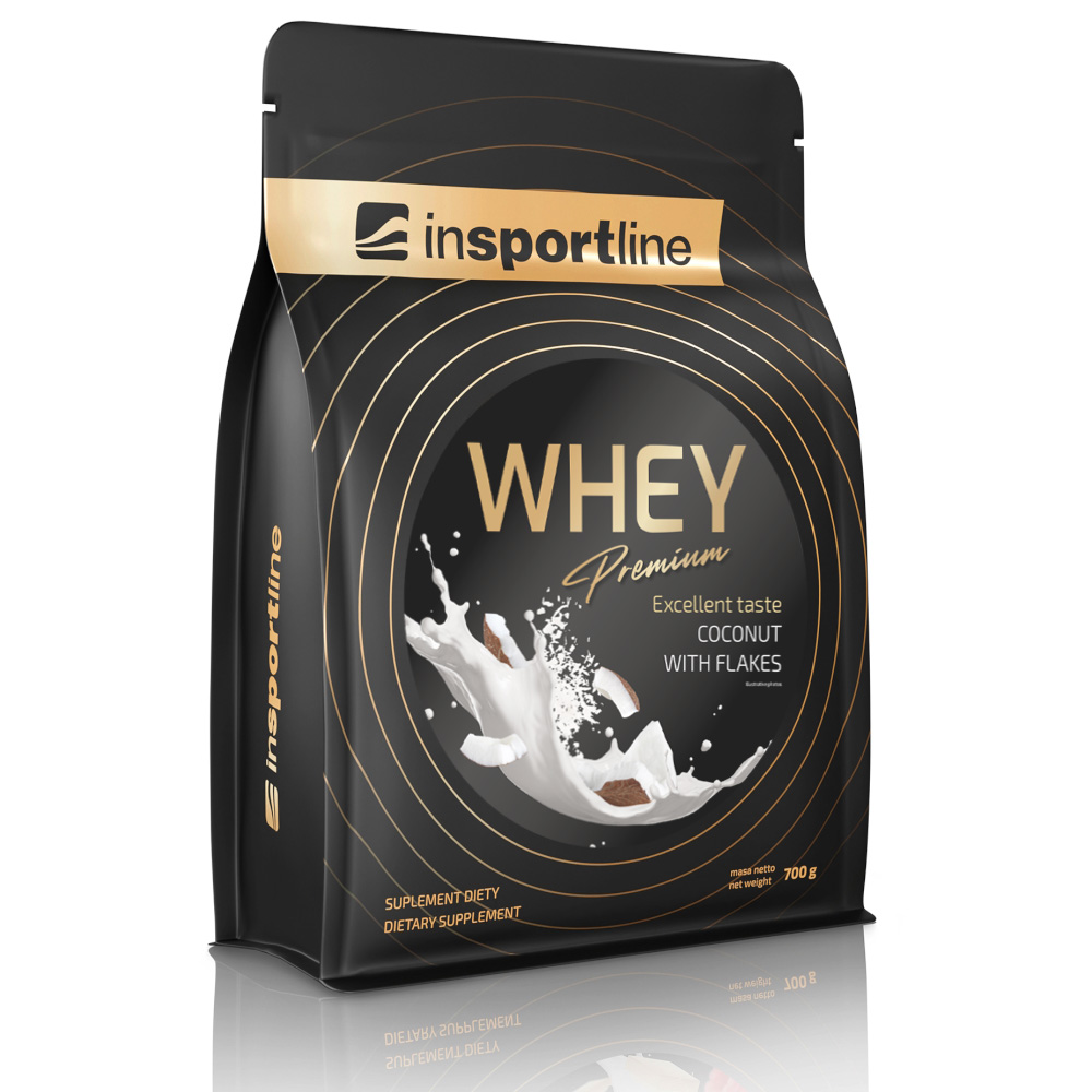 Doplněk stravy inSPORTline WHEY Premium Protein 700g kokosové vločky