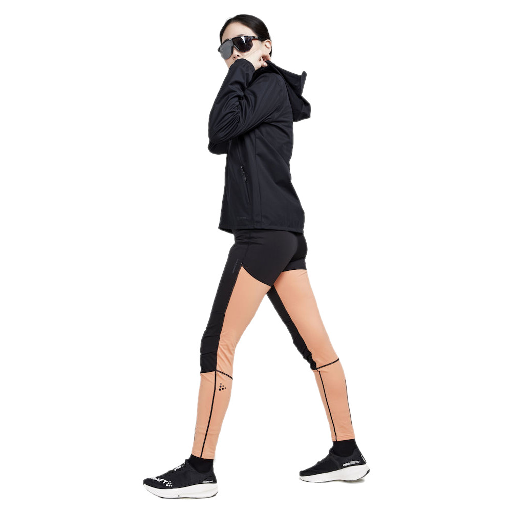 Dámské kalhoty CRAFT ADV Essence Wind W černá s oranžovou S - Obrázek 6