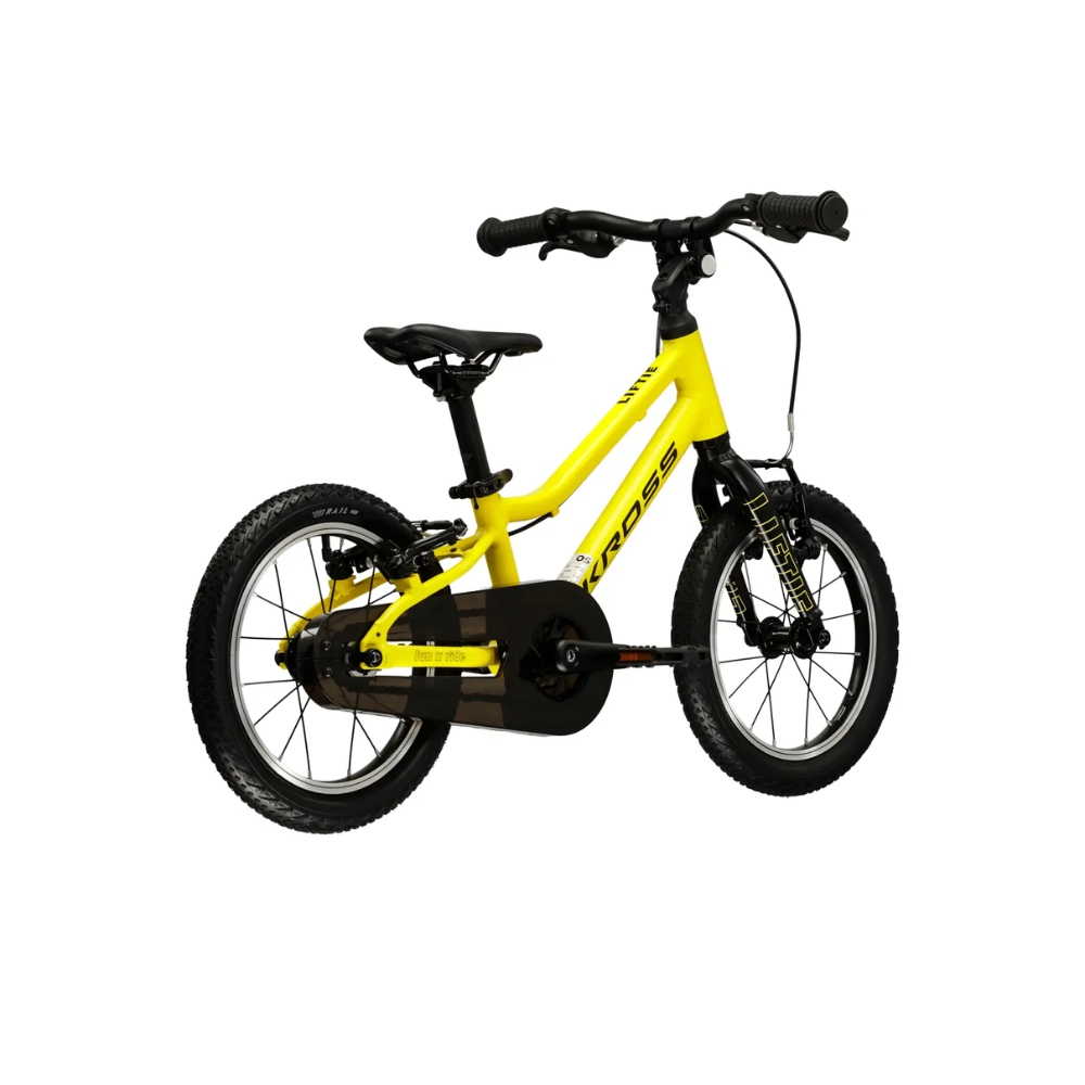 Ultra lehké dětské kolo Kross Liftie 14" Gen 009 7" (95-110 cm) žlutá/černá/mat (obrázek 3)