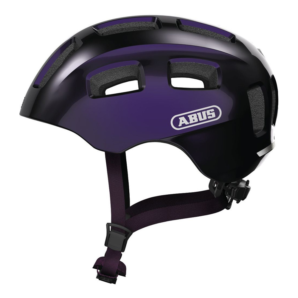 Levně Dětská cyklo přilba Abus Youn-I 2.0 Black Violet M (52-57)