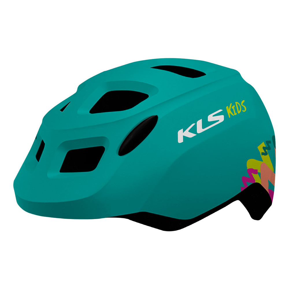 Dětská cyklo přilba Kellys Zigzag 022 Turquoise - S (50-55)