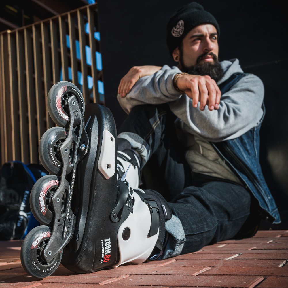 Kolečkové brusle Powerslide Zoom Pro Black 80 Trinity  39/40