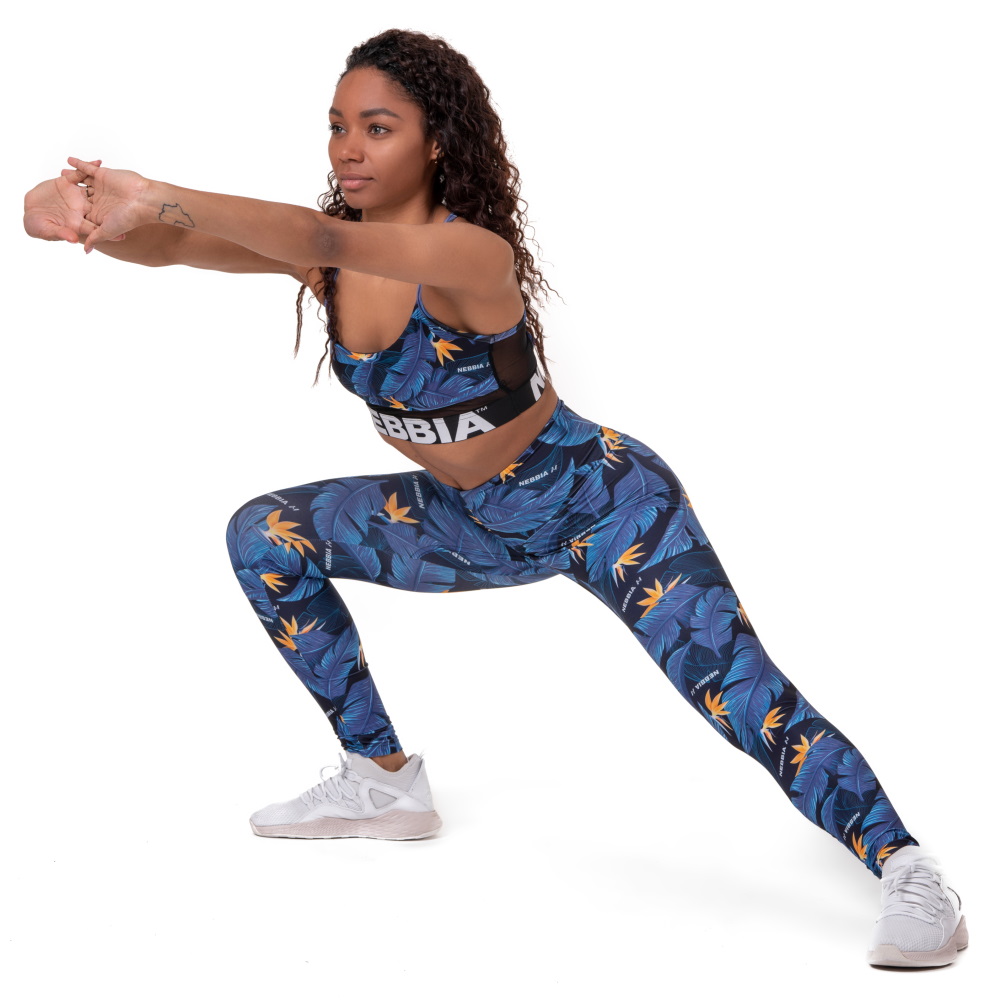 Dámské legíny Nebbia High Waist Ocean Power 561 Ocean Blue XS - Obrázek 4