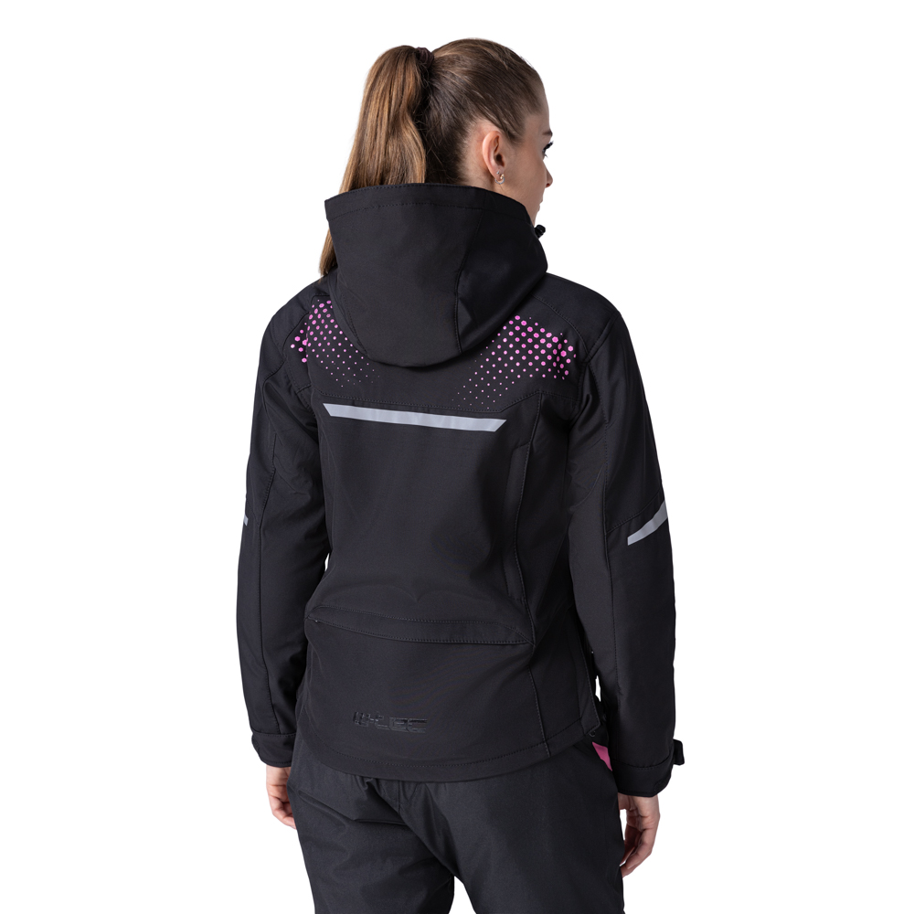 Dámská softshellová moto bunda W-TEC Annorack Lady černo-růžová XS (obrázek 8)