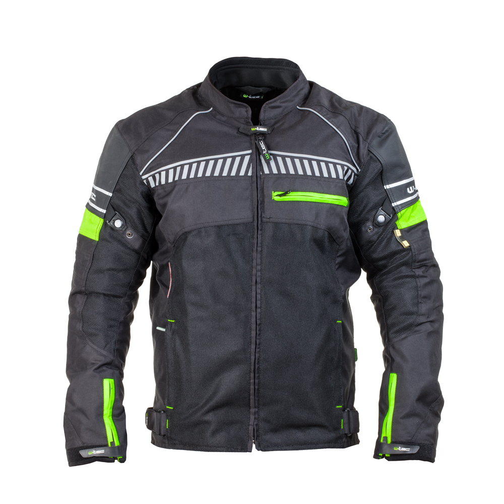 Pánská moto bunda W-TEC Meltsch Neon zelená-černá - 5XL