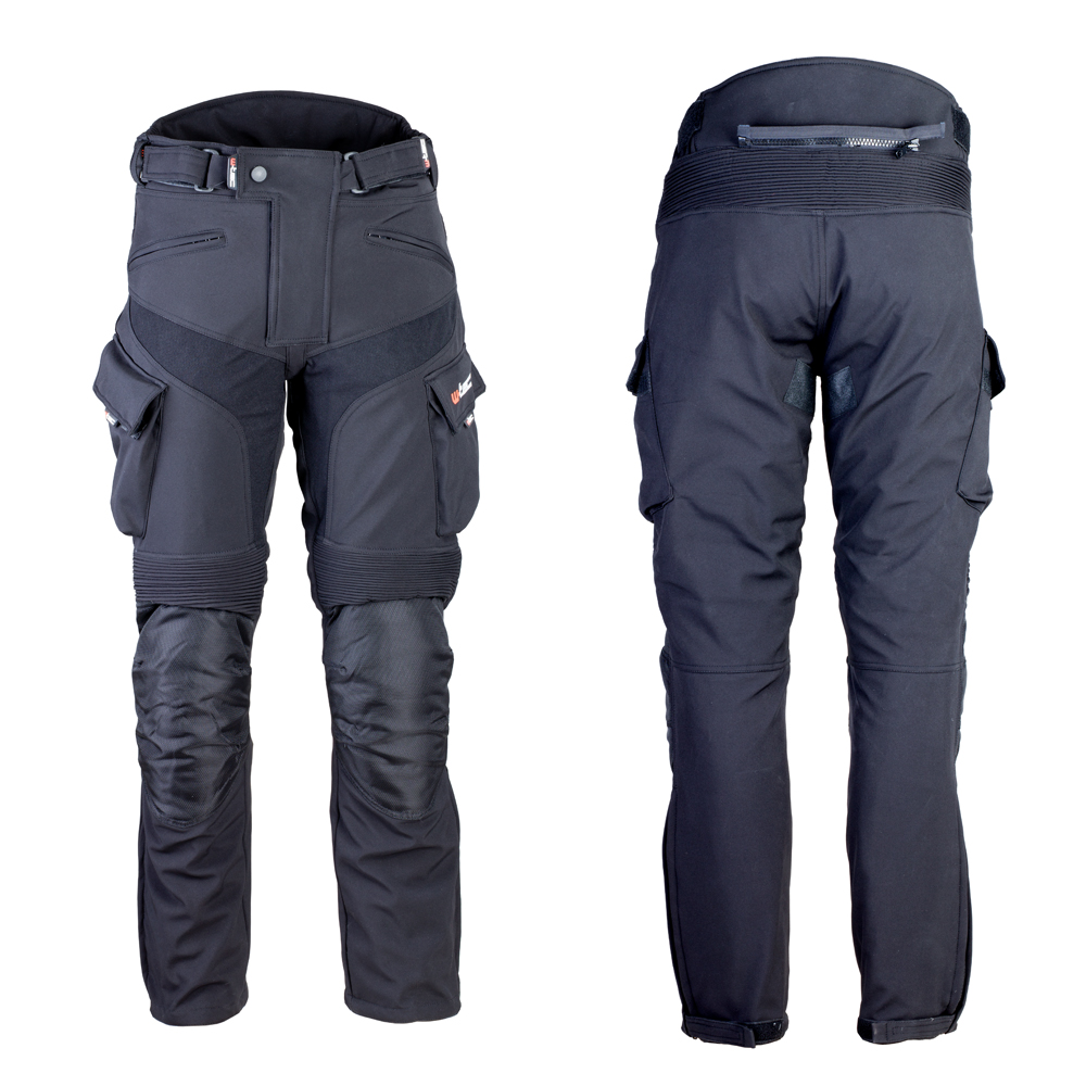 Pánské softshellové moto kalhoty W-TEC Erkalis černá - 5XL