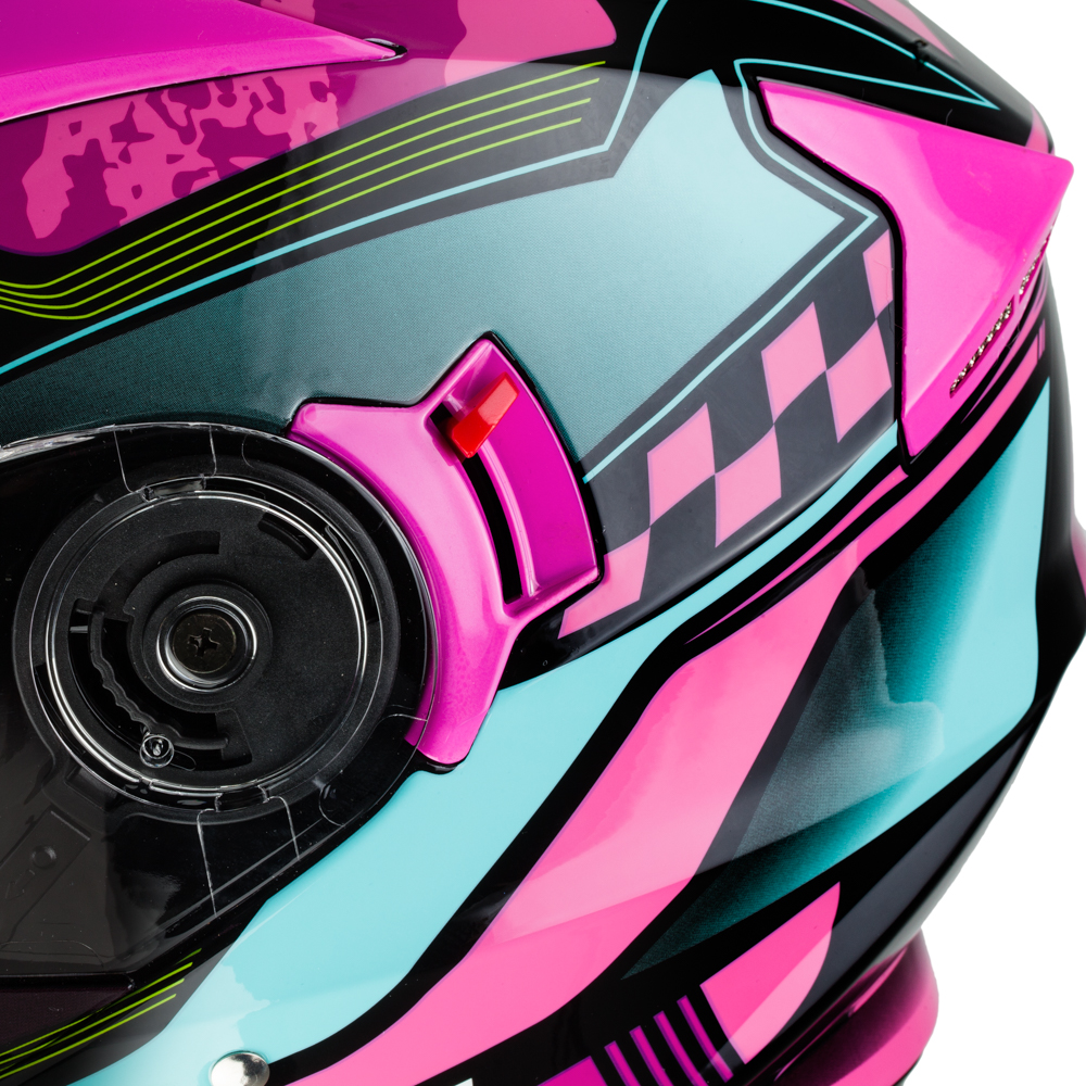 Výklopná moto přilba W-TEC Pezzon Magenta růžovo-černá S (55-56) (obrázek 8)