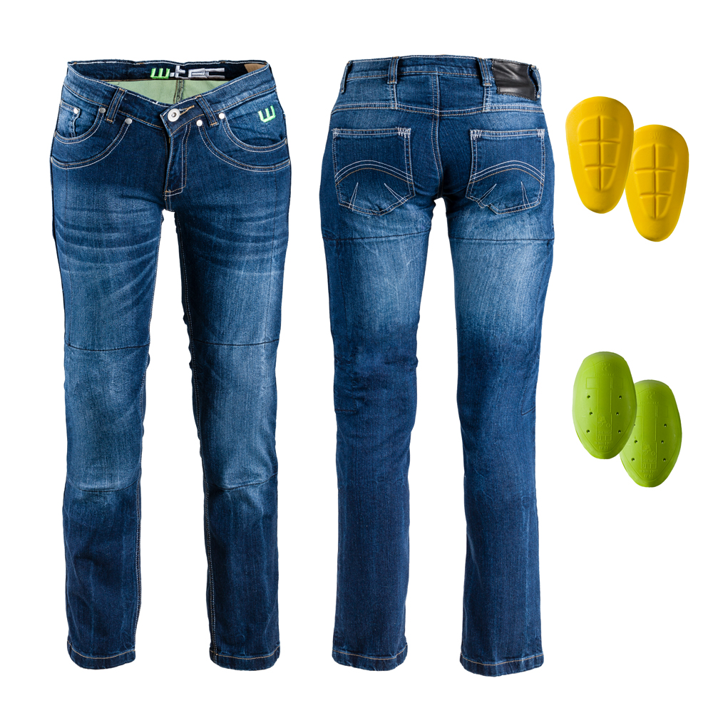 Levně Dámské moto jeansy W-TEC B-2012 modrá 37