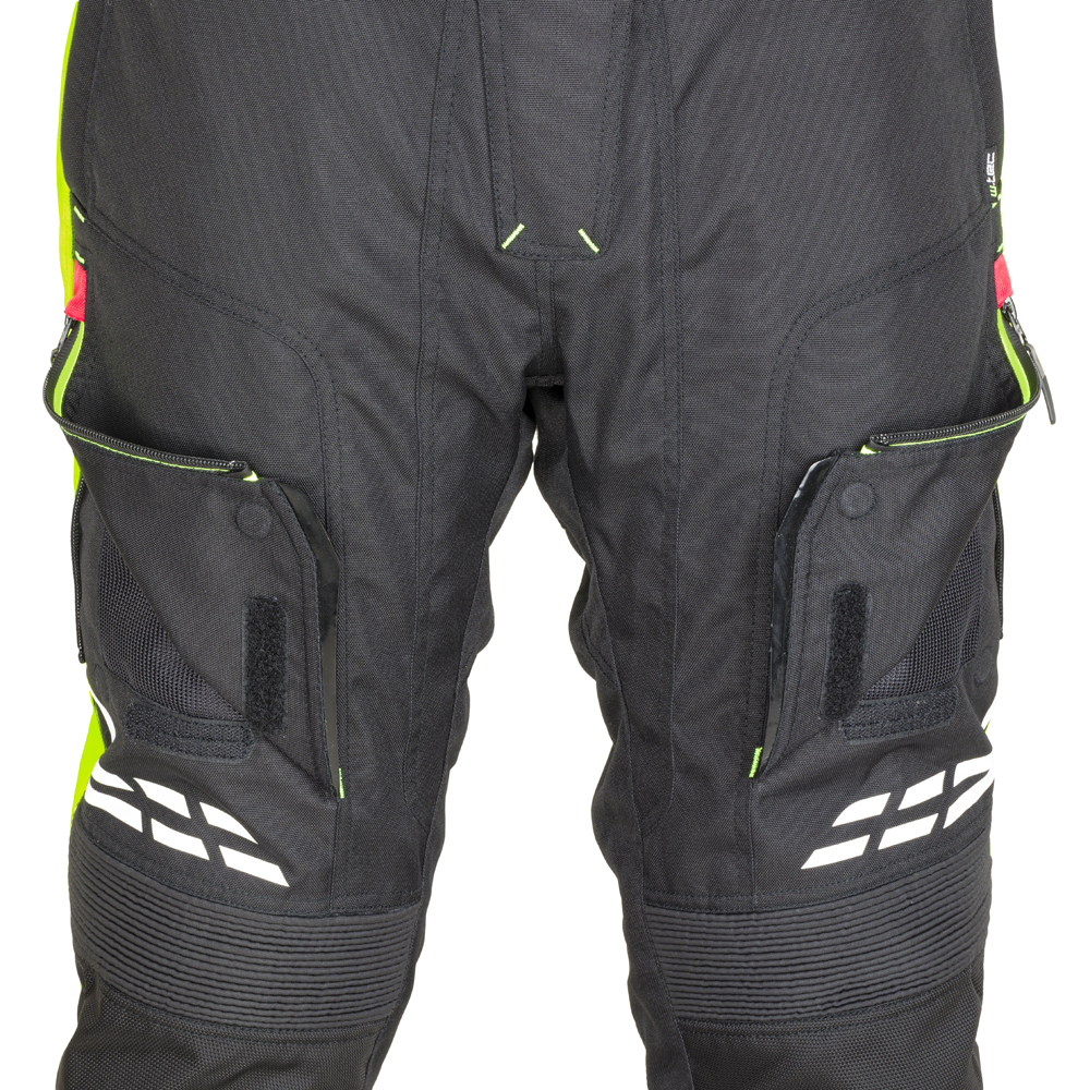 Dámské moto kalhoty W-TEC Spirital Lady černá-fluo žlutá M (obrázek 4)