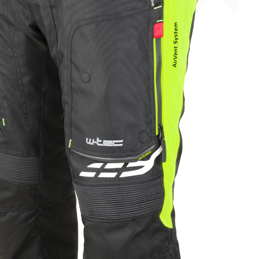 Dámské moto kalhoty W-TEC Spirital Lady černá-fluo žlutá M (obrázek 5)