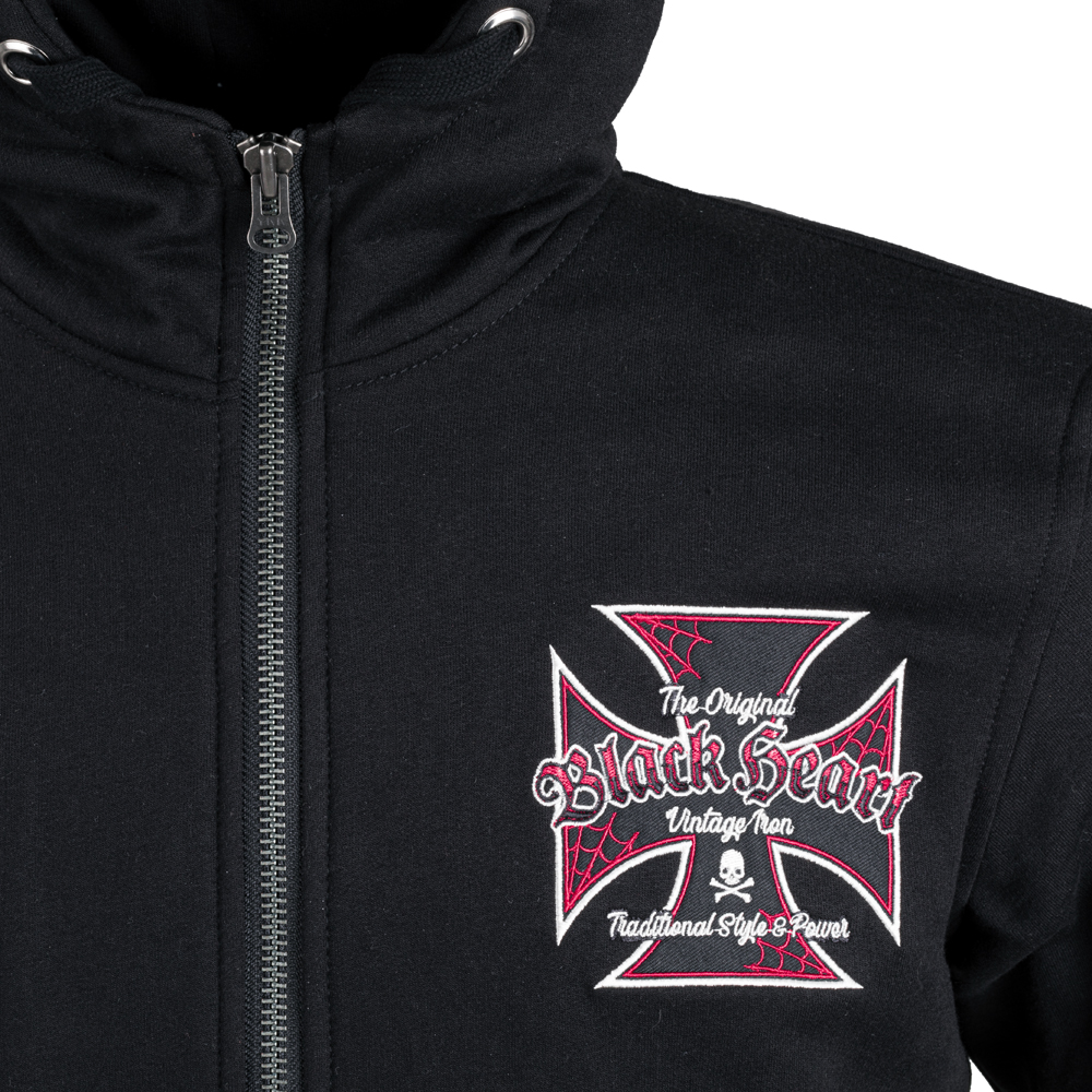 Pánská mikina W-TEC Black Heart Vintage Iron Hoodie černá 4XL (obrázek 9)