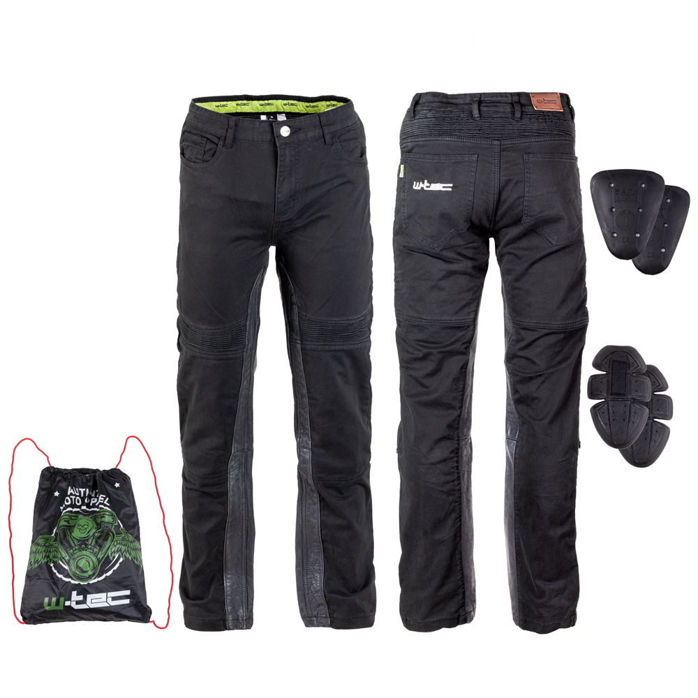 Levně Pánské moto kalhoty W-TEC Raggan černá 5XL