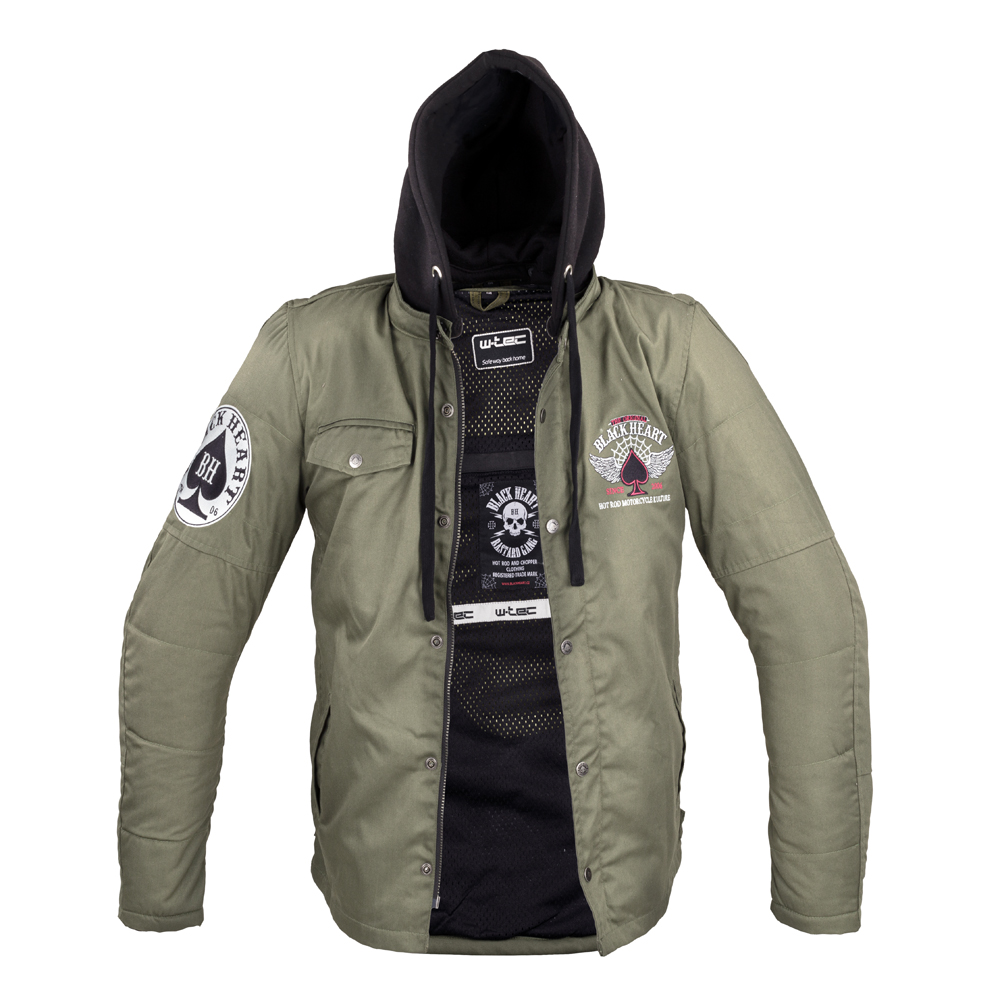 Pánská bunda W-TEC Black Heart Khaki Jacket s aramidem Hat Skull XXL - Obrázek 2