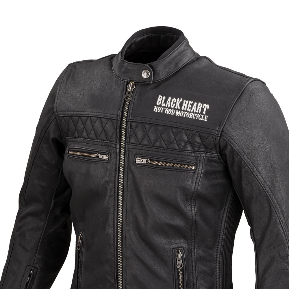 Dámská kožená moto bunda W-TEC Black Heart Raptura  černá  XL