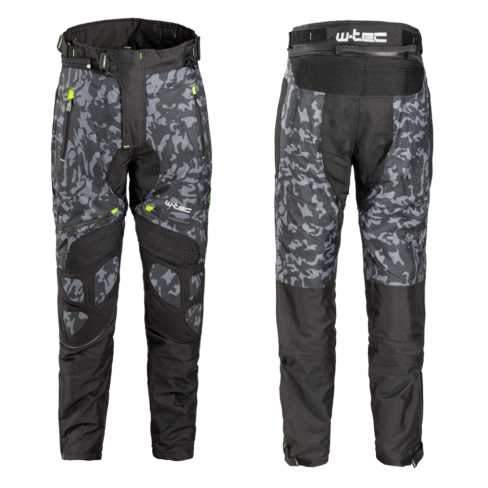 Pánské moto kalhoty W-TEC Toregate  Black-Grey Digi-Camo  M