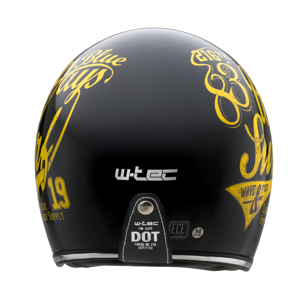 Moto přilba W-TEC Café Racer 3Ways Surf Yellow M (57-58) - Obrázek 3